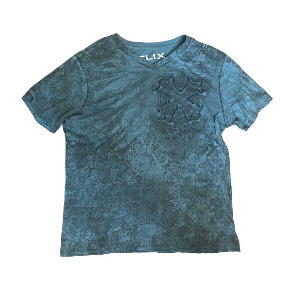 Mens Y2K Graphic Tee by:Helix Size:XL